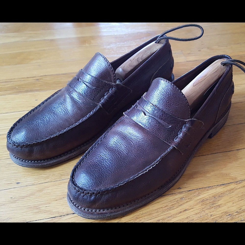 Frye men's brown penny loafer size 10 D
